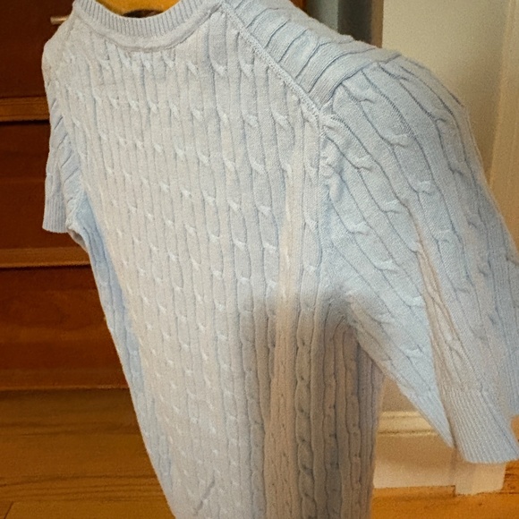 Light baby blue short sleeve sweater - Picture 2 of 7